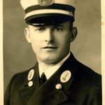 Lieutenant John Francis Pettit, a member of Engine Co. 25, circa 1930.