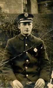 John Francis Pettit, in the uniform of the Boston Protective Department, circa 1915.