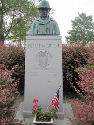 The Fire Fighter Robert M. Greene Memorial at Castle Island, South Boston.