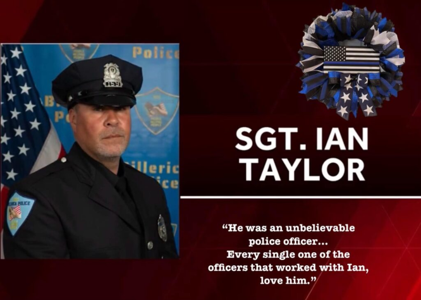 Sgt. Ian Taylor tribute graphic.