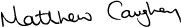 Matthew Caughey Signature
