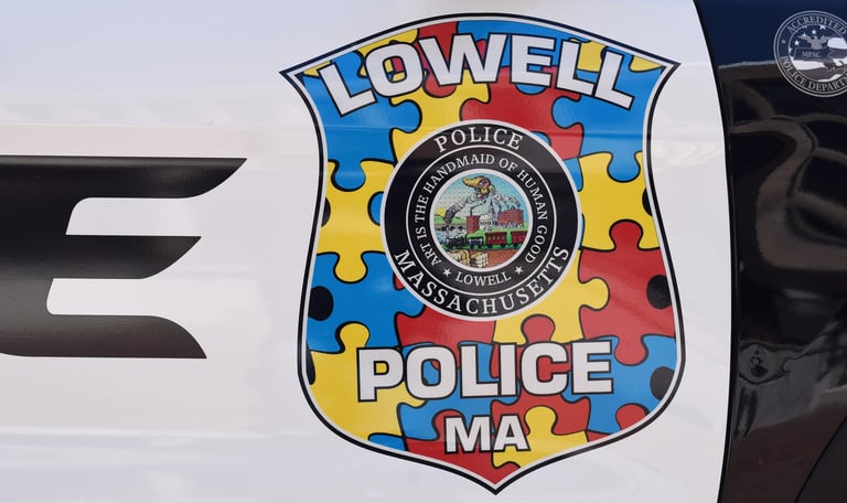 Lowell Police Department Unveils New Autism Awareness Cruiser