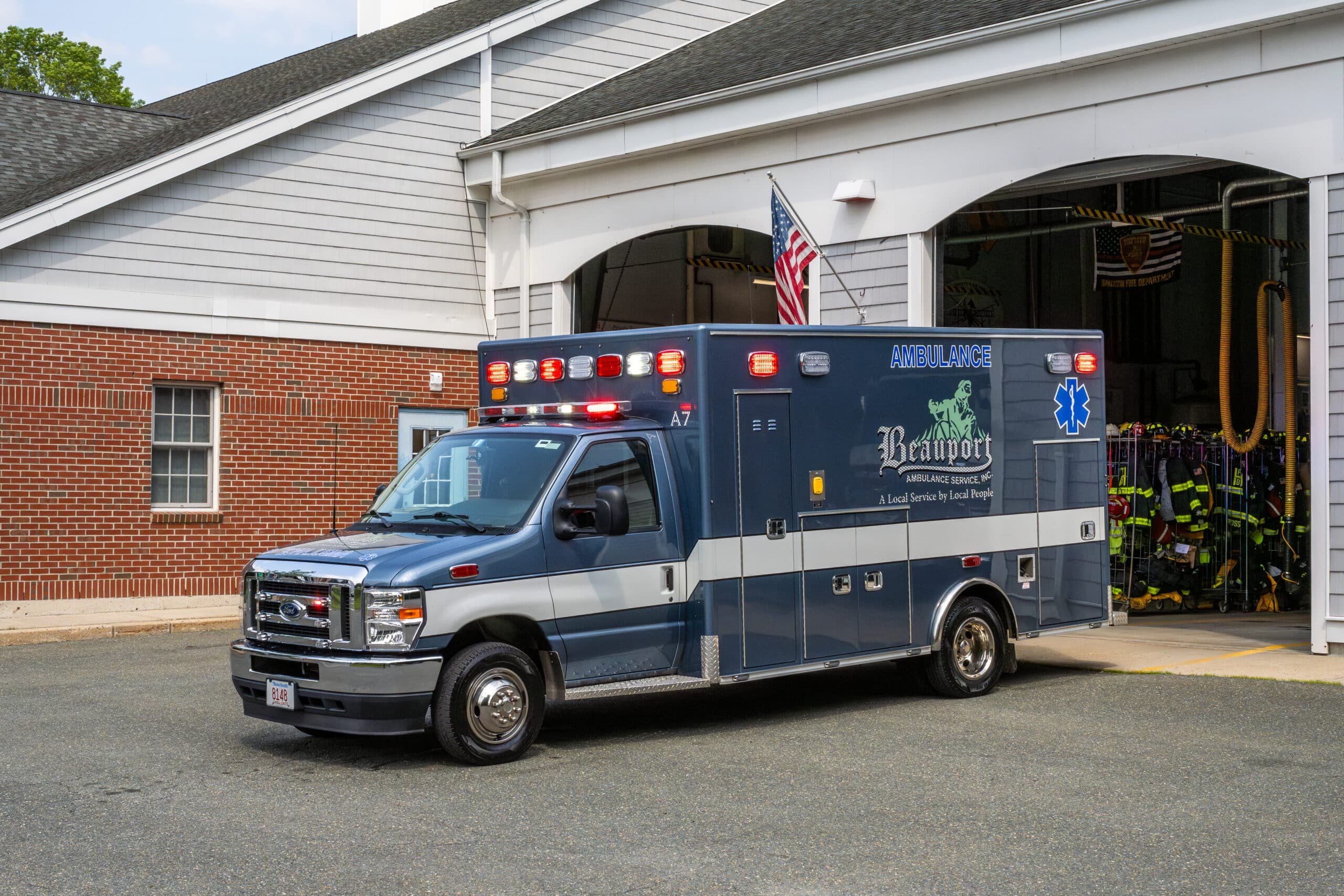 Blue Beauport Ambulance.