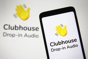 Blog Header: Clubhouse Drop-In Audio