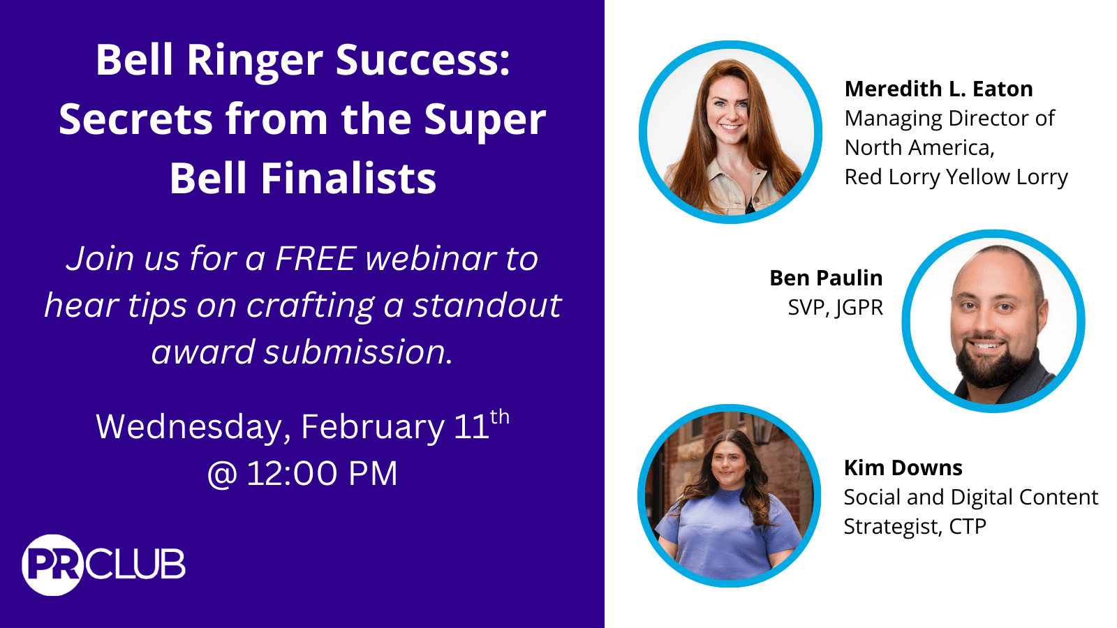 Bell Ringer Awards Webinar Graphic