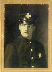 Hoseman Walter Plummer Nolan, appointed to the Boston Fire Department June 11, 1913.