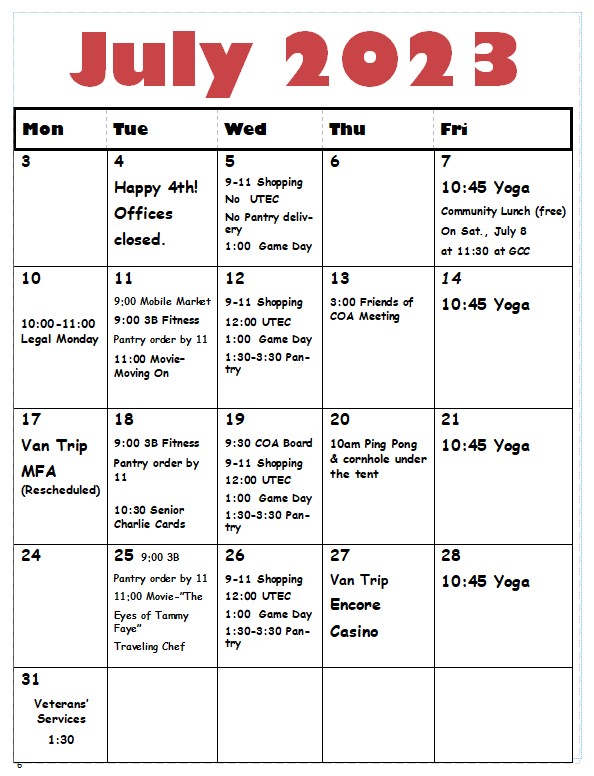 Programs & Events - Town of Groveland, MA