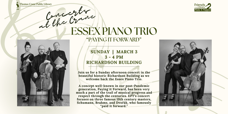 Concerts at the Crane: Essex Piano Trio