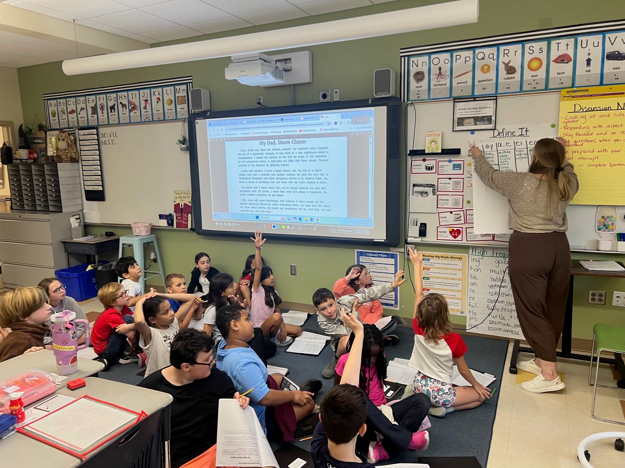 classroom with students