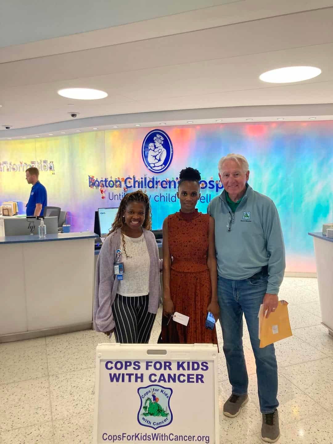 CFKWC made a donation to Lovely Domilis for her 1 year old son Liam who is being treated at Boston Children’s Hospital