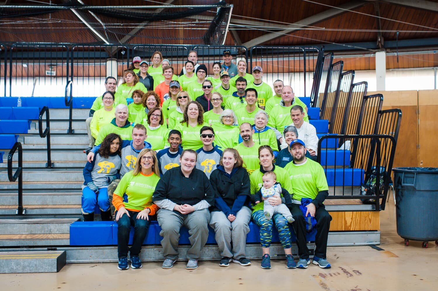 Minuteman High School fundraising team