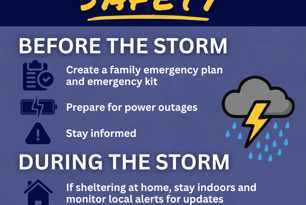 Department Shares Severe Weather Safety Tips Ahead of Weekend Storm