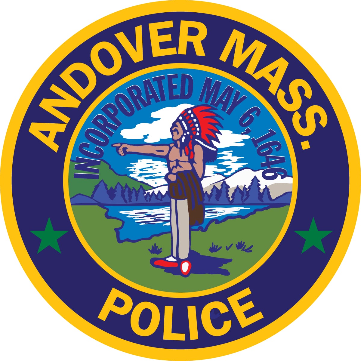 Andover Police Department badge