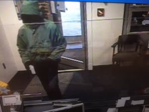 Stoneham Police are searching for a suspect in today's bank robbery. (Courtesy Photo)