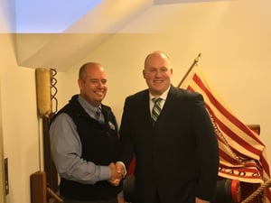 Chief Donald Cudmore and Officer Jason Pugliese. (Courtesy Photo)