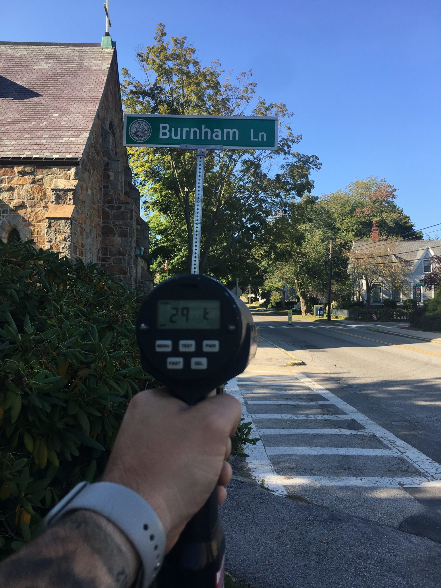The department's data analysis indicated that School Street was a high volume location with approximately 50 percent of vehicles travelling 5 mph or more above the speed limit.