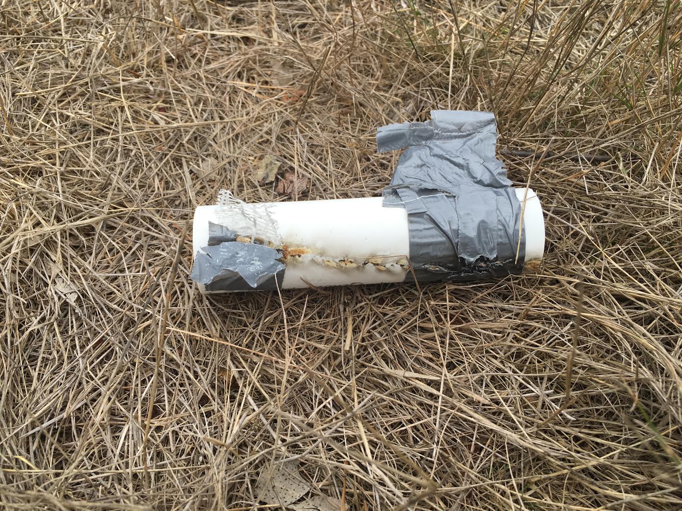 Gloucester Police are investigating what appeared to be a pipe bomb found today on Farrington Avenue. (Courtesy Photo)