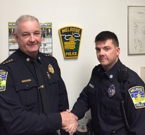 Police Chief Michael Lyle, left, and Officer Richard Cooney. (Courtesy Photo)