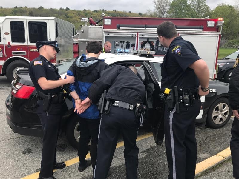 The intoxicated driver was placed under arrest by West Newbury Police.