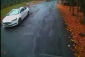 Concord Police are seeking to question the owner of this white Ford Fusion sedan with a sunroof. (Courtesy Photo)