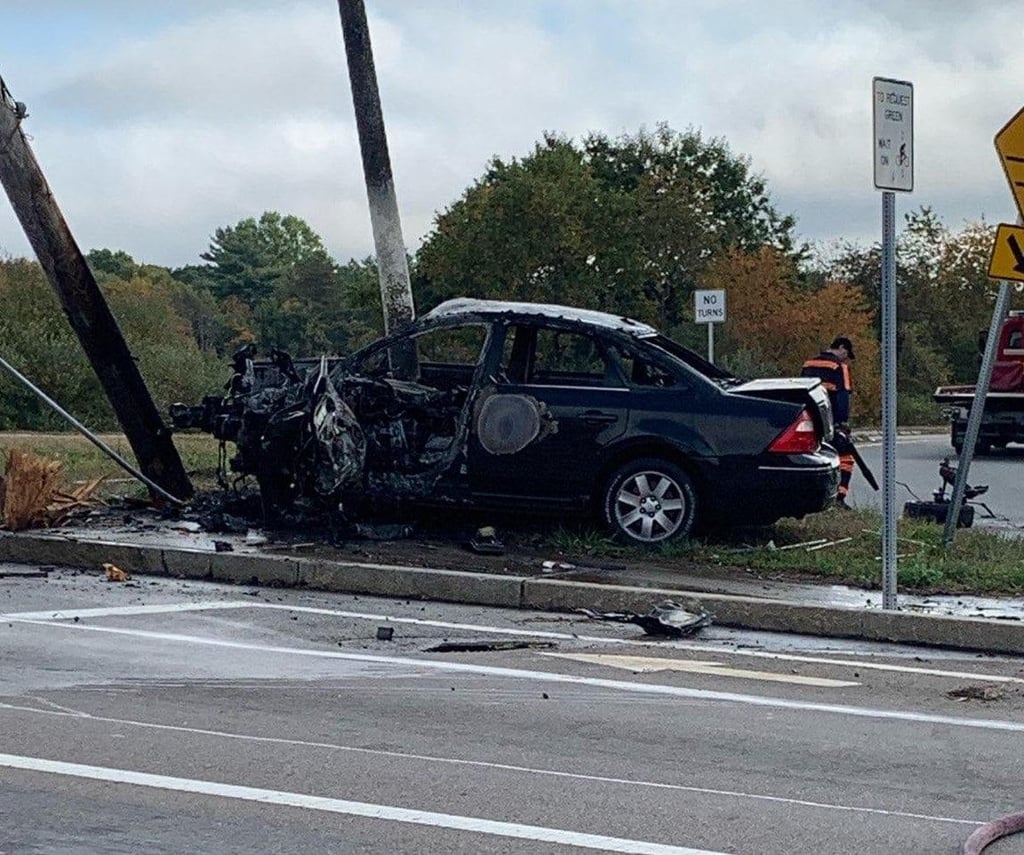 Raynham Fire Department Extinguishes Car Fire on Route 138 John