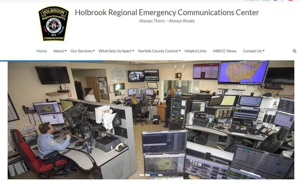 Holbrook Regional Emergency Communications Center Website & Marketing Materials