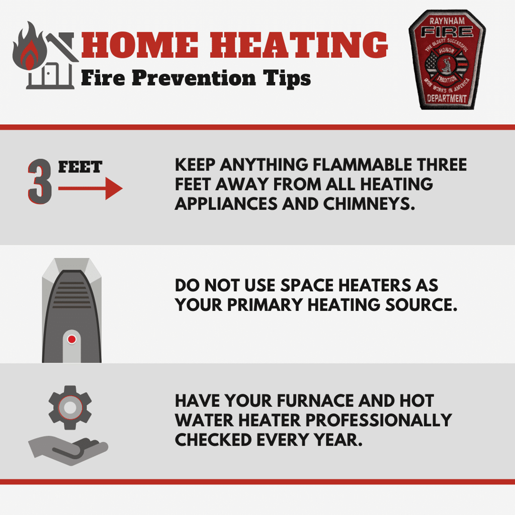 Raynham Fire Department Offers Residents Home Heating Safety Tips