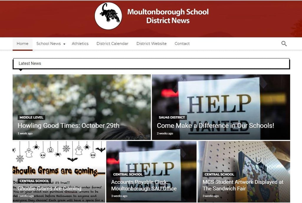 Moultonborough School District Launches School News Blog to Increase
