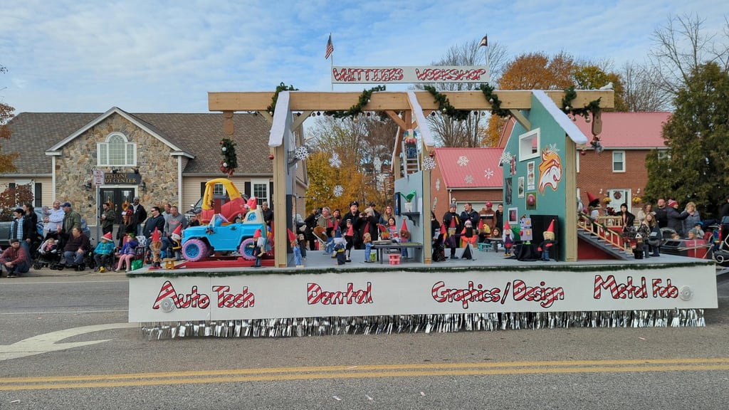 Whittier Tech Students Design, Create Float for Haverhill Santa Parade