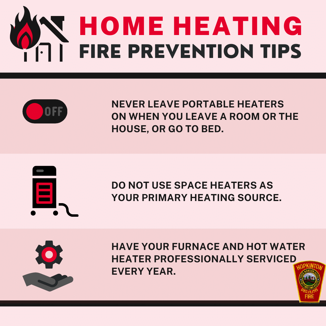 Hopkinton Fire Department Shares Home Heating Safety Tips for Residents  This Winter - John Guilfoil Public Relations LLC