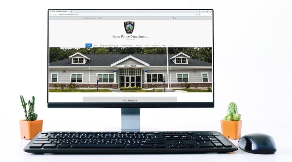 Avon Police Launch New Department site John Guilfoil Public