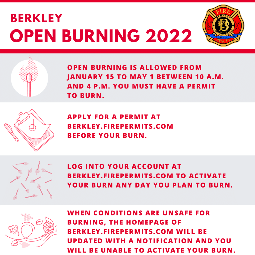 Berkley Fire Rescue Reminds Residents of Open Burning Permitting