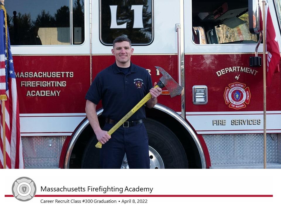 Plymouth Firefighter Graduates from Massachusetts Firefighting Academy