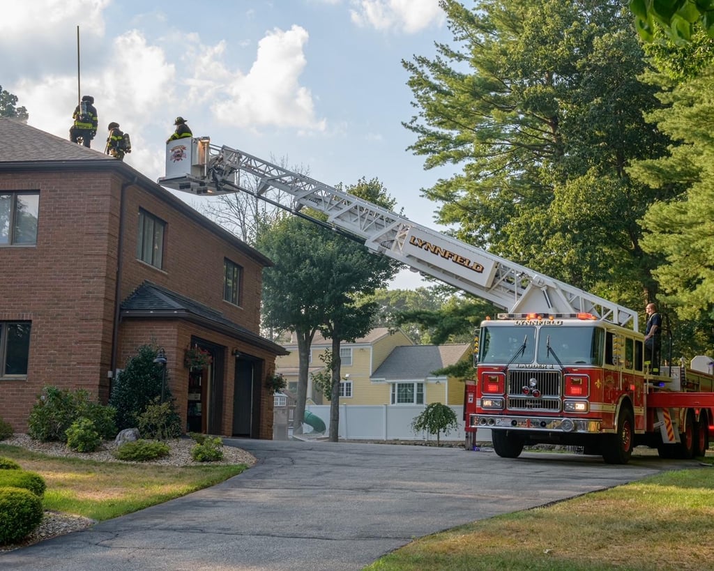 North Reading Fire Department Extinguishes Attic Fire on Crestwood Road