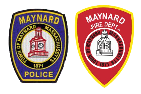 Maynard Police, Maynard Fire badges