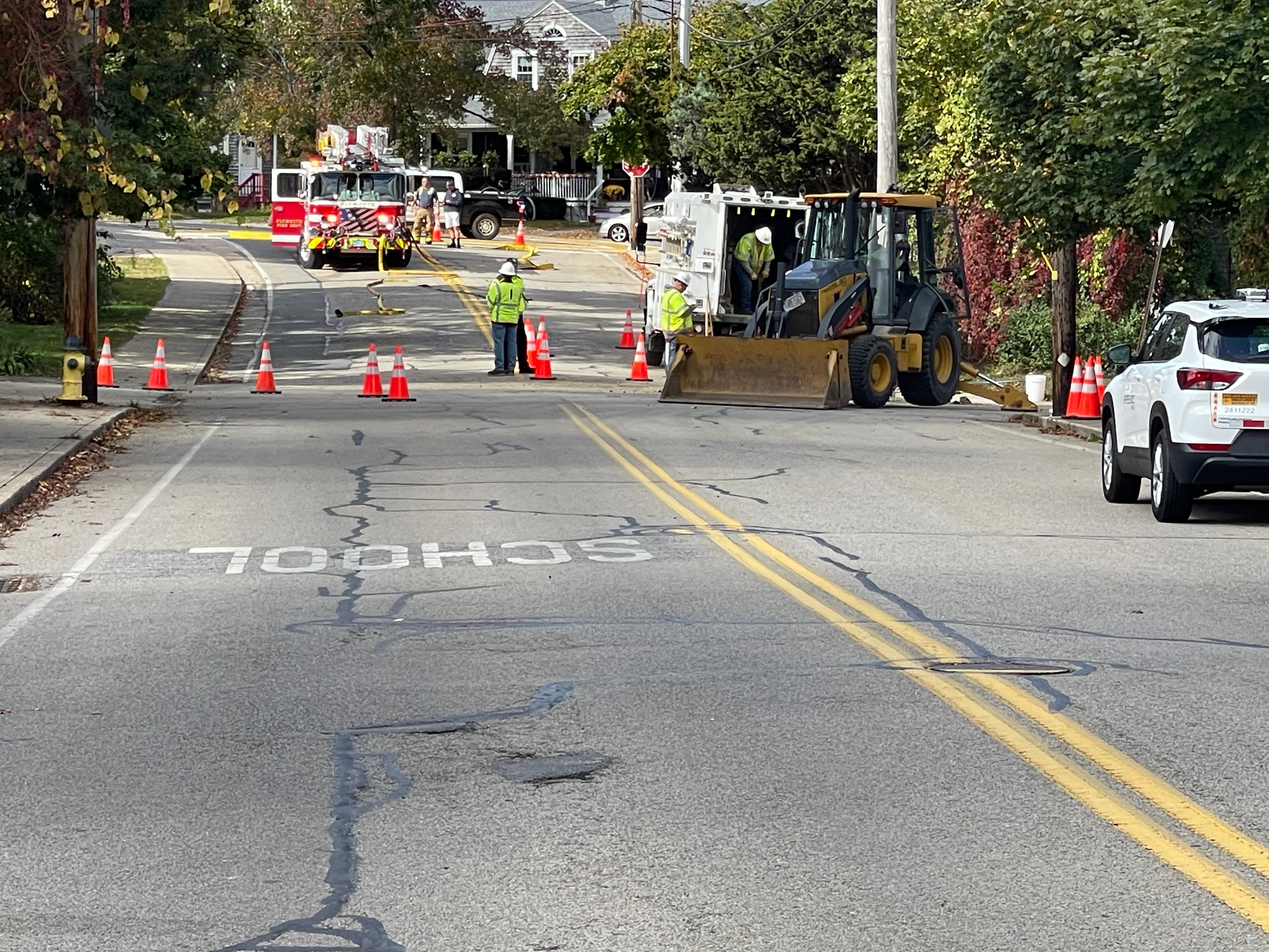 Plymouth Fire Department Responds to Gas Leak at Standish Avenue and Bourne Street John
