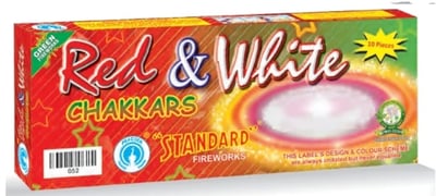Red & White Chakkars (10 Pcs)