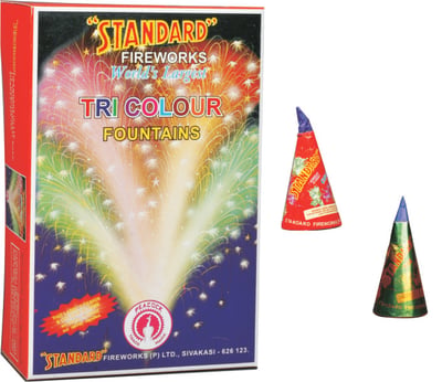 Tri Colour Fountain - Gold