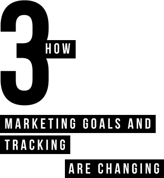 How marketing goals and tracking are changing