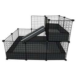 2X3 Guinea Pig C&C Cage with Narrow Loft & Ramp
