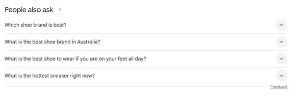 google people also ask example