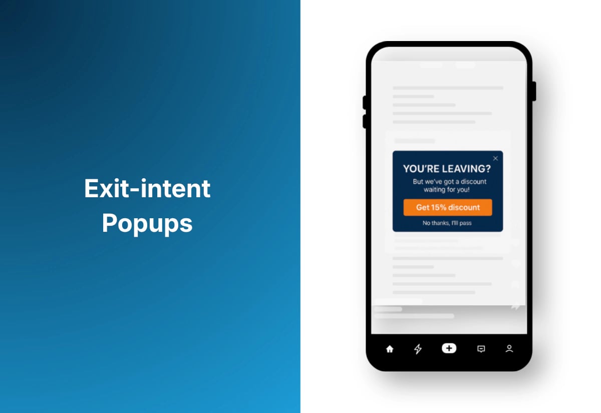 Exit intent popups Image