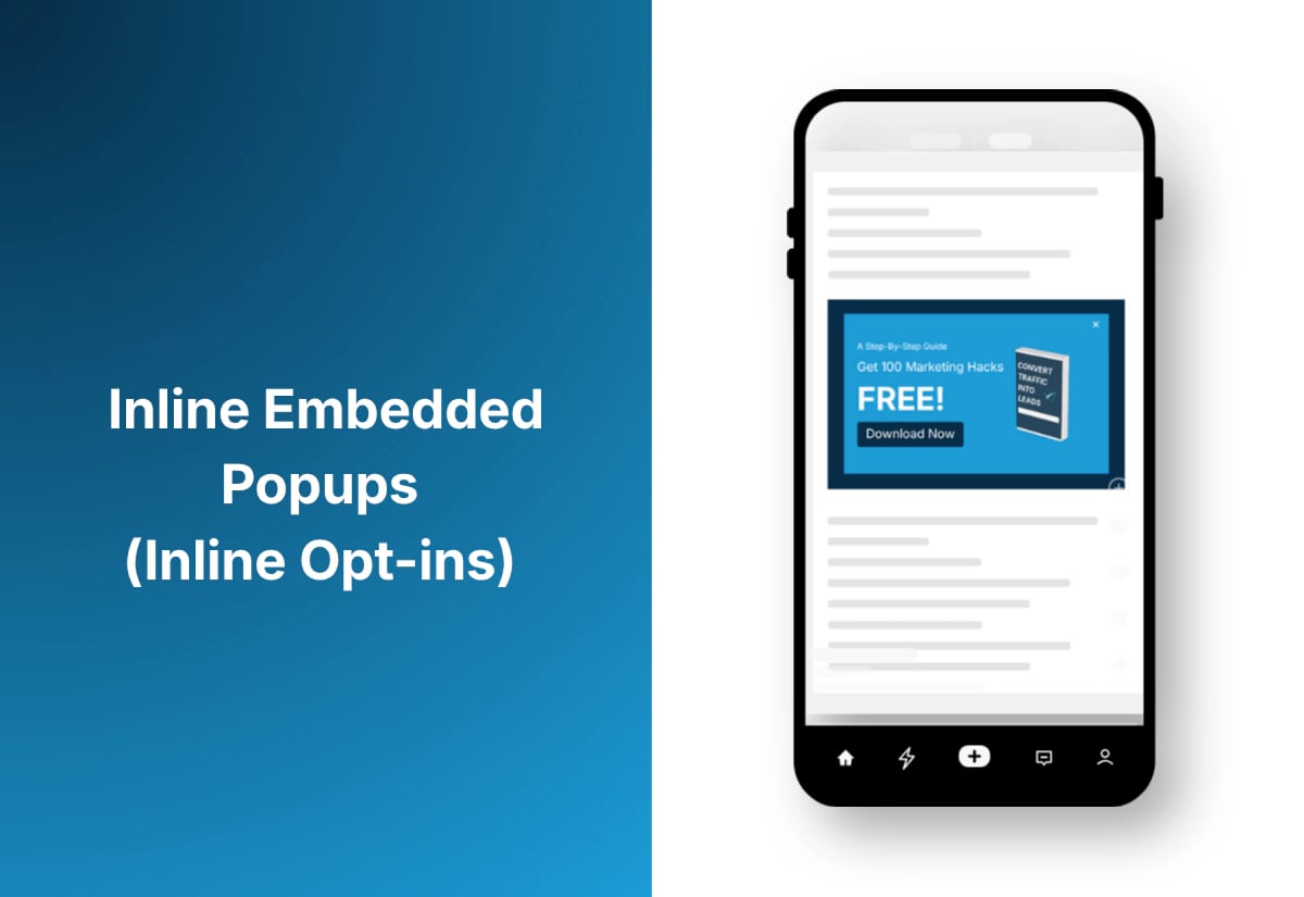 Inline embedded popups Image
