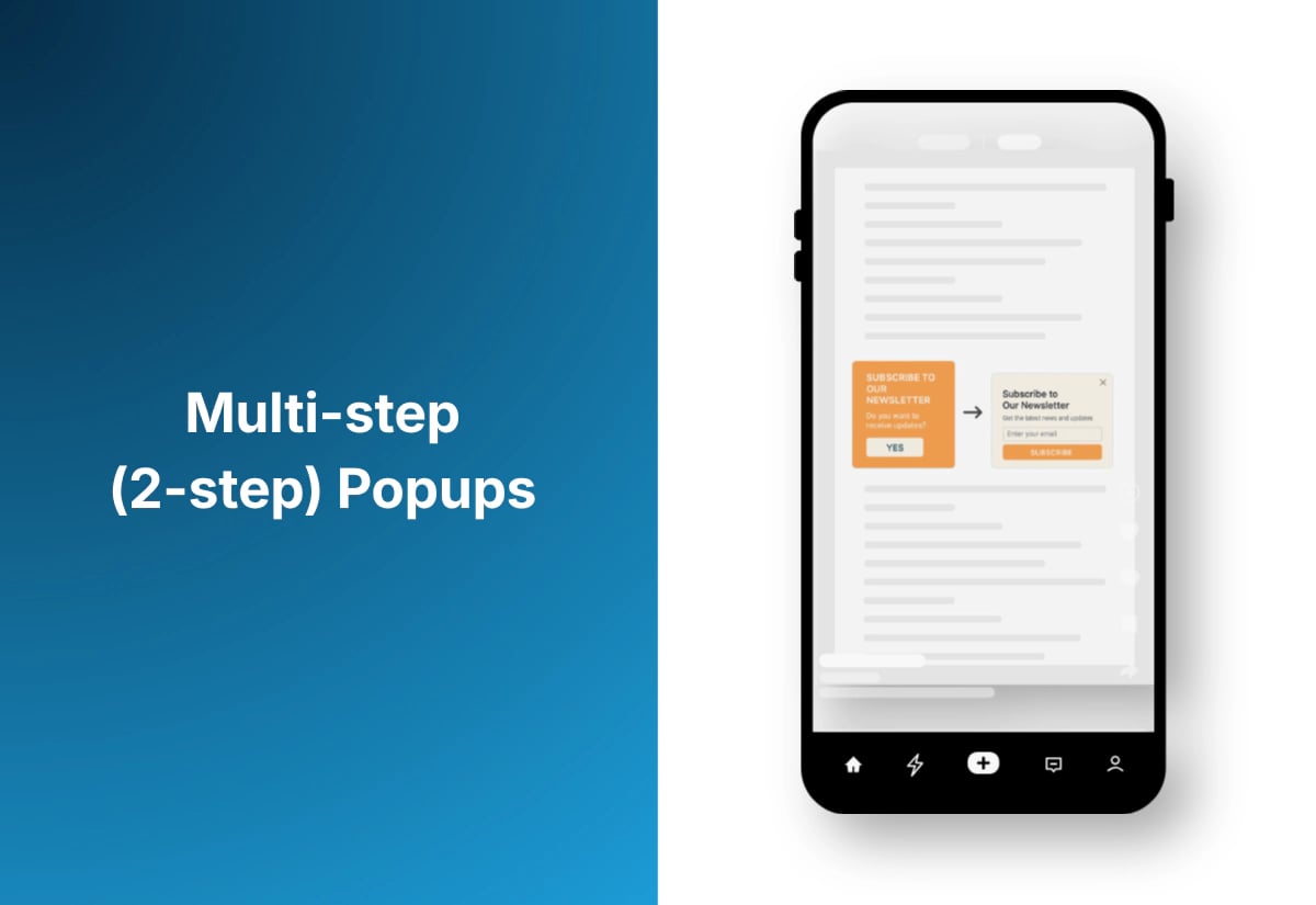 Multi step popups Image