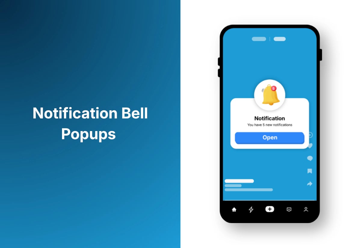 Notification bell popups Image