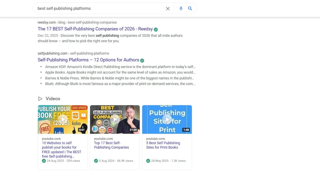 Example of Commercial Intent
