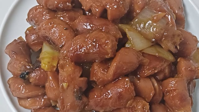 간단한 소시지 야채 볶음