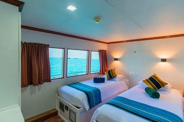 Emperor Voyager liveaboard Maldives main deck cabin