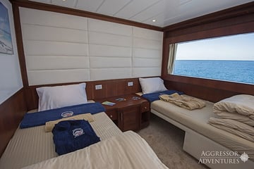 Maldives Aggressor liveaboard Twin Stateroom