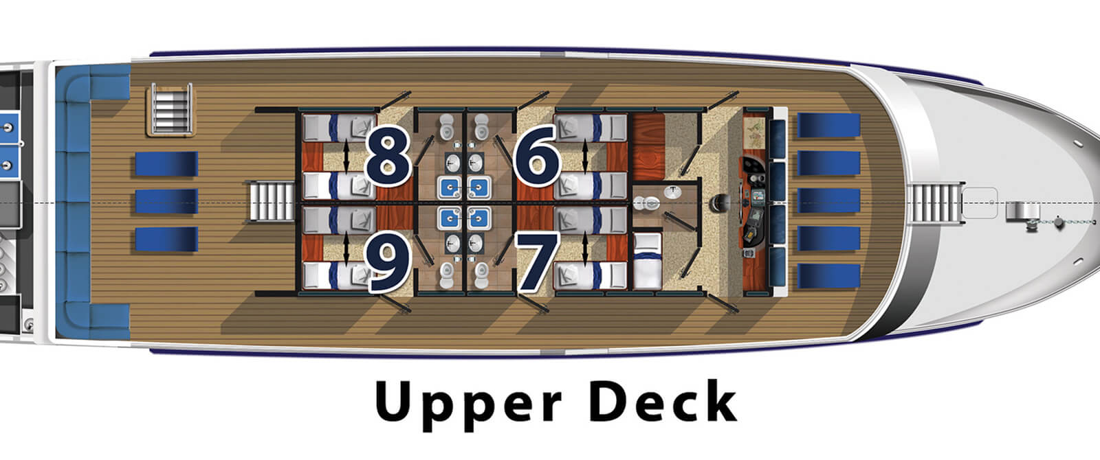 Galapagos Master Liveaboard deck plan